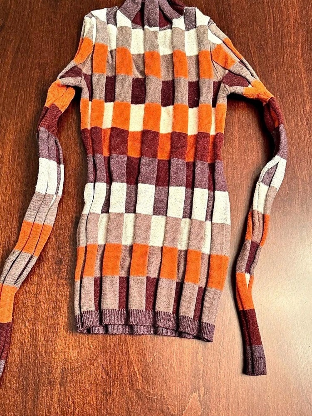 Gilded Intent Color Block Sweater Size XS Like New